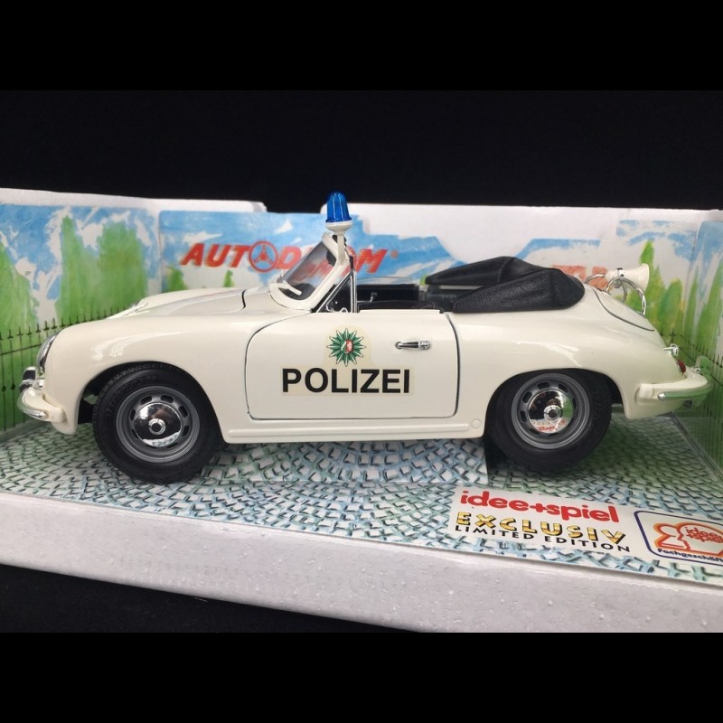 Porsche 356 Cabriolet 1964 Polizei 1/18 Burago 3331