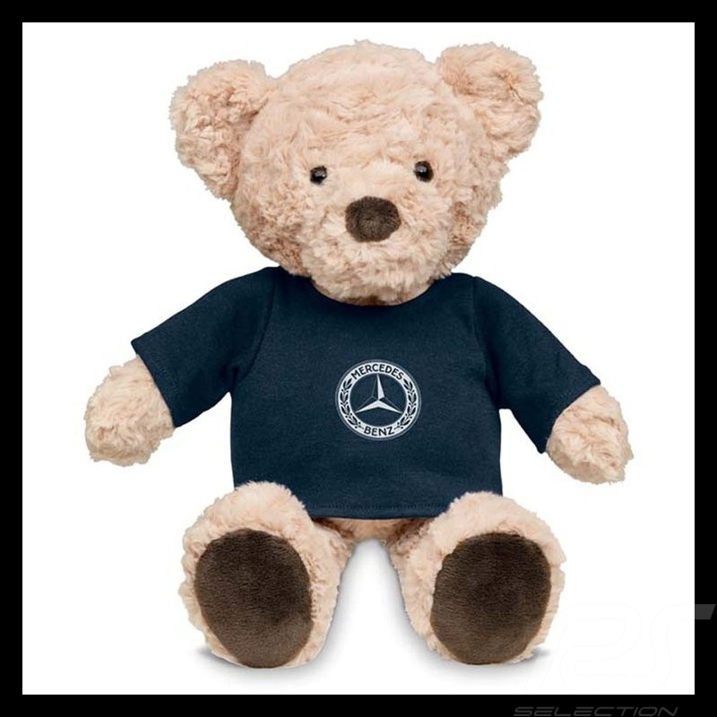 Ours en peluche Teddy bear Teddybär Mercedes Carl T-shirt logo Classic polyester beige / bleu blue blau Mercedes-Benz B66041559