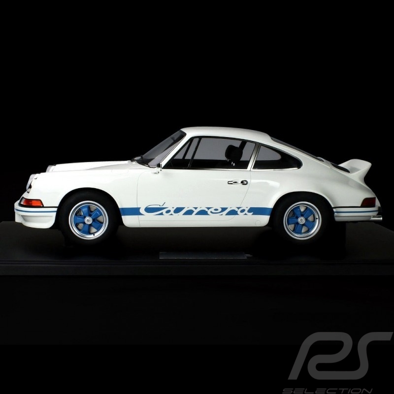 Porsche 911 Carrera RS 2.7 Lightweight 1972 White / Blue 1/8 Minichamps 800653007