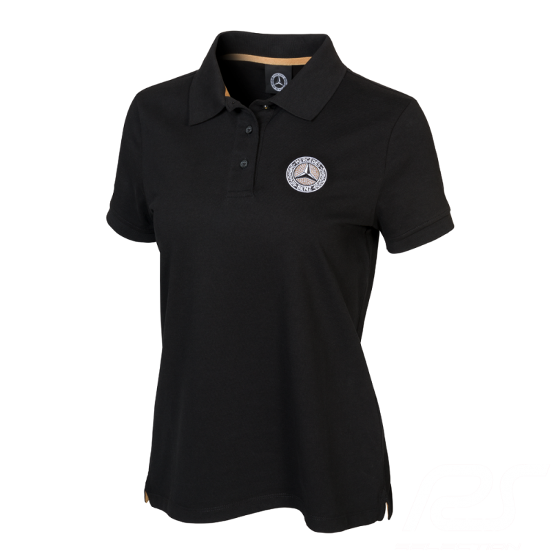 Mercedes Poloshirt Swarovski Classic Schwarz Mercedes-Benz B66041510 - Damen