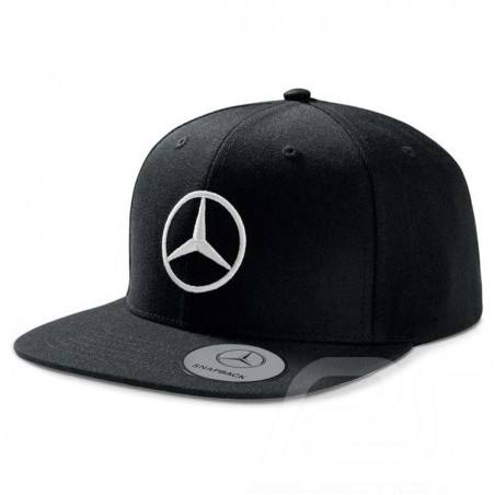 Mercedes man cap Snapback flat visor polyacrylic black Mercedes-Benz  B66953170