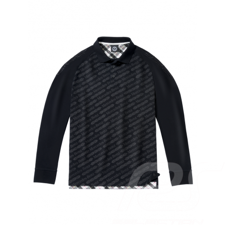 Mercedes Polo shirt Classic long sleeves Black Mercedes-Benz B66041592 - men