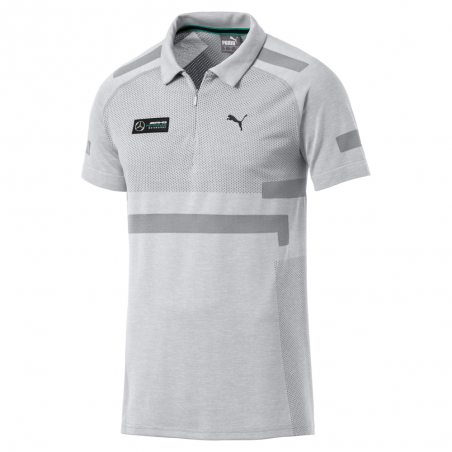 Mercedes Polo shirt AMG Motorsport Puma evoKnit Grey Mercedes-Benz B67996271 - men