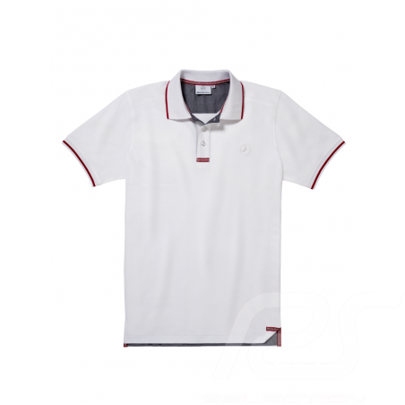Polo Mercedes Blanc / Rouge Mercedes-Benz B66956739 white red weiß rot homme