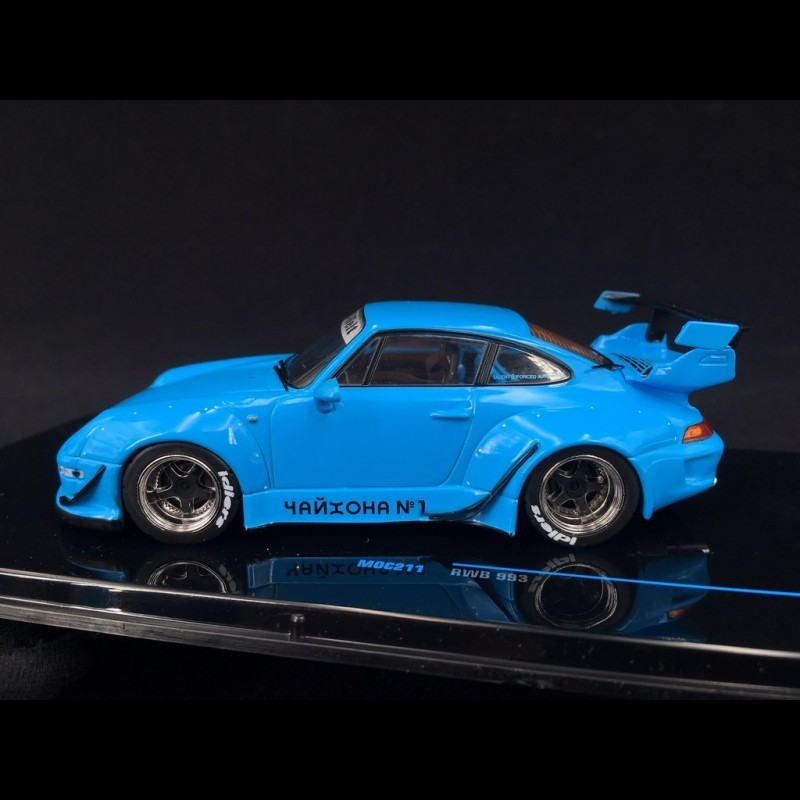 Porsche 911 type 993 RWB Rauh-Welt bleu 1/43 Ixo MOC211