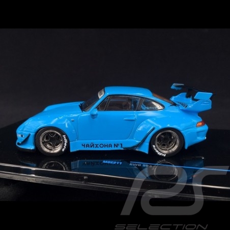Porsche 911 type 993 RWB Rauh-Welt blue 1/43 Ixo MOC211