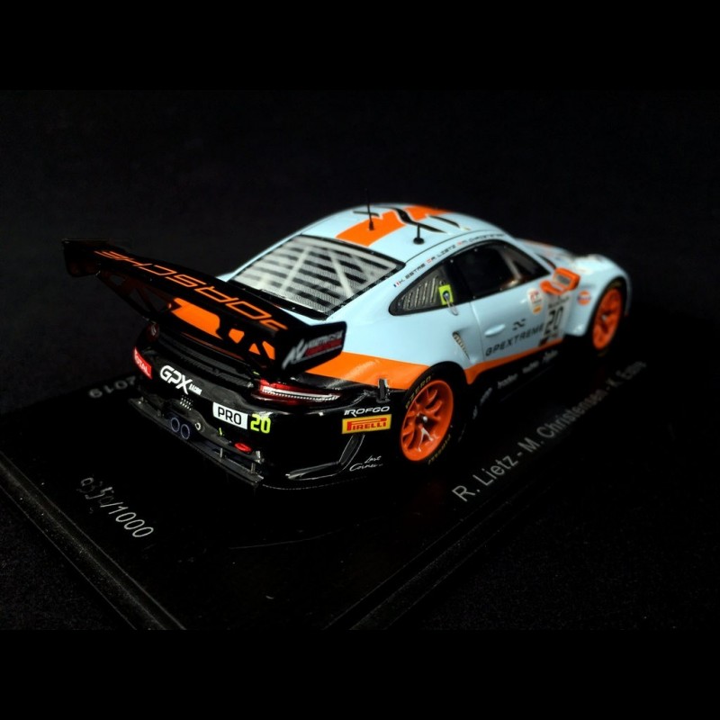 Porsche 911 type 991 GT3 R winner 24H Spa 2019 n° 20 Gulf GPX