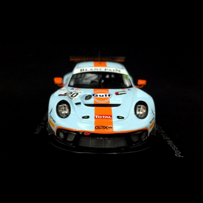 Porsche 911 type 991 GT3 R winner 24H Spa 2019 n° 20 Gulf GPX