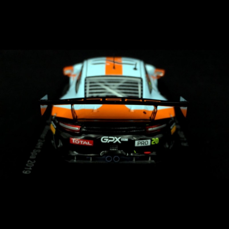 Porsche 911 type 991 GT3 R winner 24H Spa 2019 n° 20 Gulf GPX