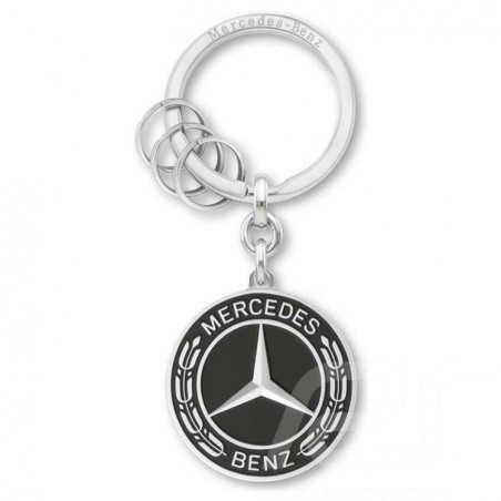 Porte-clés key chain schlüsselanhänger Mercedes Classic logo vintage Untertürkheim noir black schwarz Mercedes-Benz B66953307