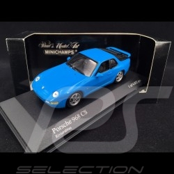 Porsche 968 CS 1993 1/43 Minichamps 400062320 bleu Riviera blue blau