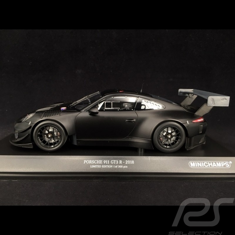 Porsche 911 Type 991 GT3 R Street version 2018 black 1/18 Minichamps 155186901