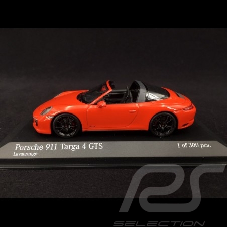 Porsche 911 type 991 Targa 4 GTS phase II 2016 orange fusion 1/43 Minichamps 410067341