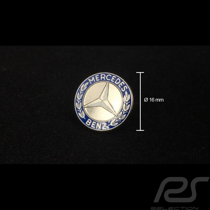 Revolutionair Stadium jas Mercedes-Benz emblem pin diameter 16 mm lacquered and chrome blue and  silver A1104.16