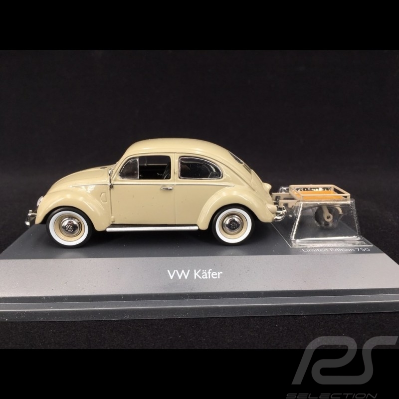Volkswagen Beetle with trailer 1951 Beige 1/43 Schuco 450269200