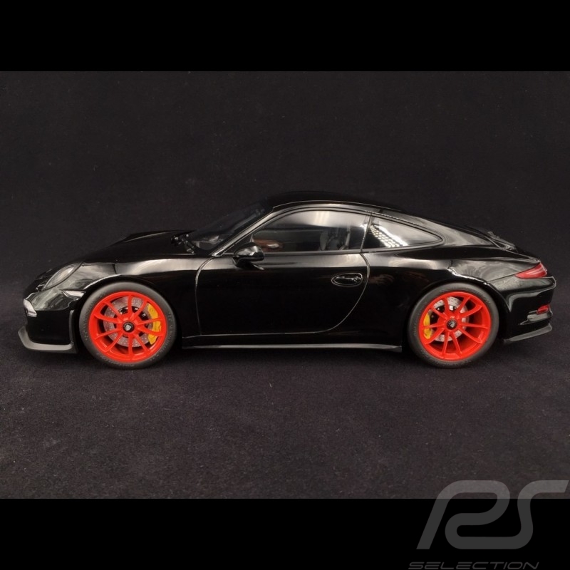 Porsche 911 R Type 991 2016 noire / rouge 1/12 Minichamps 125066322