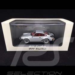 Porsche 911 Type 930 turbo 3.3 1977 gris argent 1/43 Minichamps WAP020SET04
