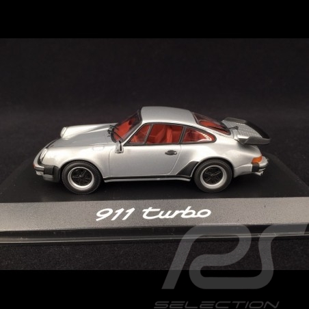 Porsche 911 Type 930 turbo 3.3 1977 silver gray 1/43 Minichamps WAP020SET04