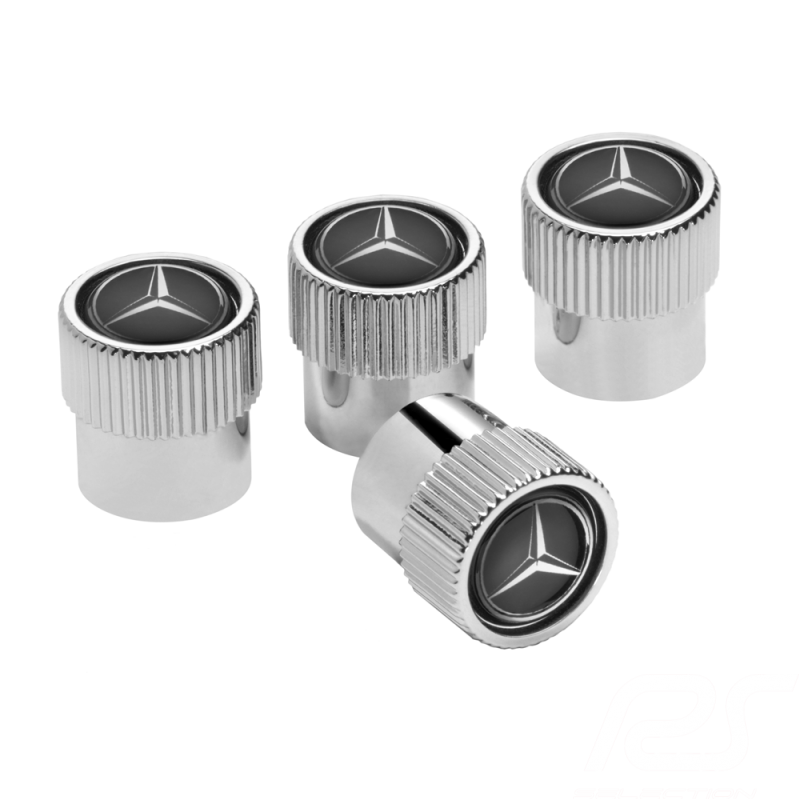 Bouchons de valves Mercedes lot de 4 chrome Mercedes-Benz B66472002