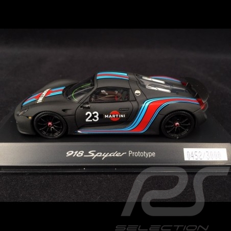 Porsche 918 Spyder Martini Prototype n° 23 noire 1/43 Spark WAP0201070E