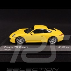 Porsche 911 type 991 Carrera 2012 jaune racing 1/43 Minichamps 410060221