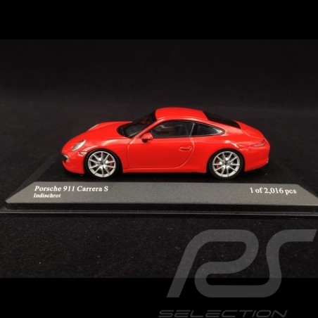 Porsche 911 type 991 Carrera S 2012 rouge Indien 1/43 Minichamps 410060220 guards red Indischrot
