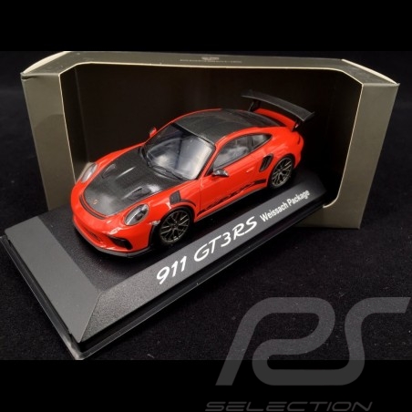 Porsche 911 GT3 RS type 991 Phase ll 2018 Lava orange 1/43 Minichamps WAP0201620J