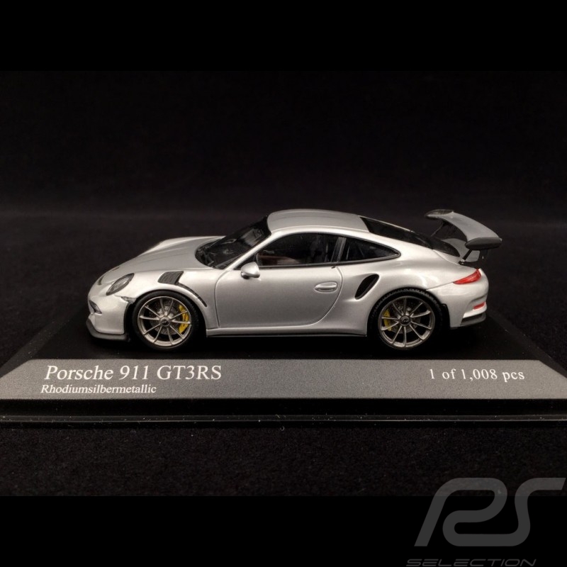 Porsche 991 GT3 RS 2014 silber 1/43 Minichamps 410063220 Porsche 991 GT3 RS 2014 silber 1/43 Minichamps 410063220