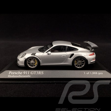 Porsche 991 GT3 RS 2014 argent silver silber 1/43 Minichamps 410063220