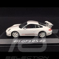 Porsche 911 GT3 RS 4.0 type 997 2011 white 1/43 Minichamps WAP0200010C