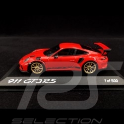 Porsche 911 GT3 RS type 991 Pack Weissach 2018  1/43 Spark WAX02020084 rouge indien guards red indischrot