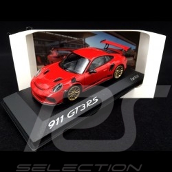 Porsche 911 GT3 RS type 991 Pack Weissach 2018  1/43 Spark WAX02020084 rouge indien guards red indis