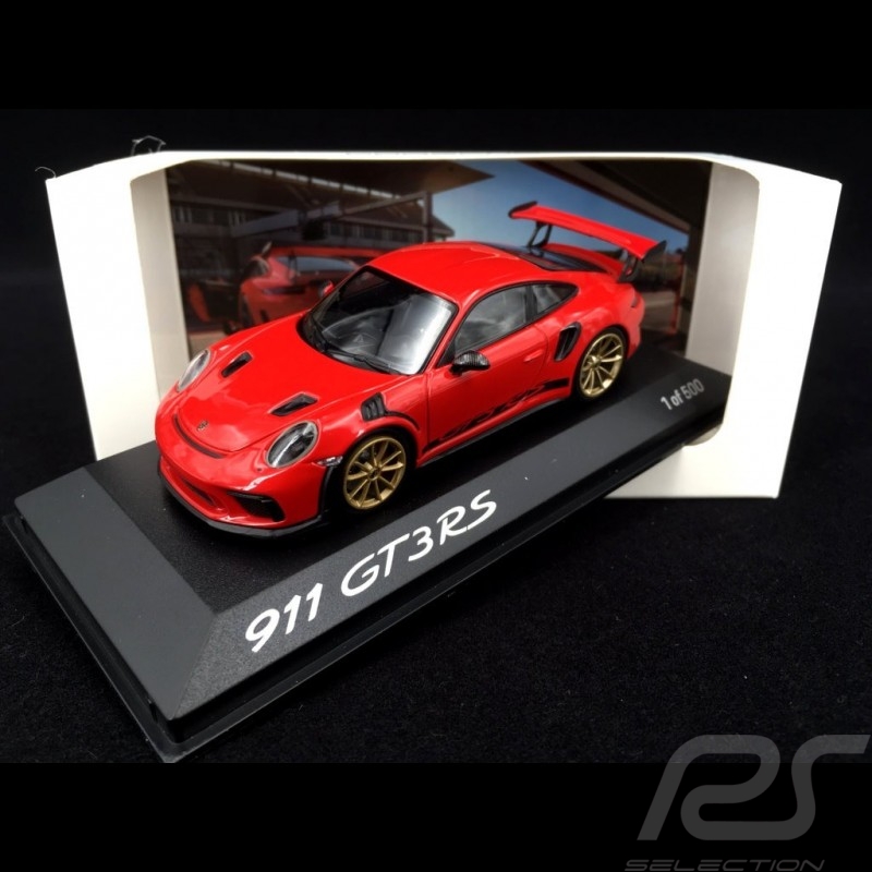 Porsche 911 GT3 RS type 991 Pack Weissach 2018 Indischrot 1/43 Spark WAX02020084