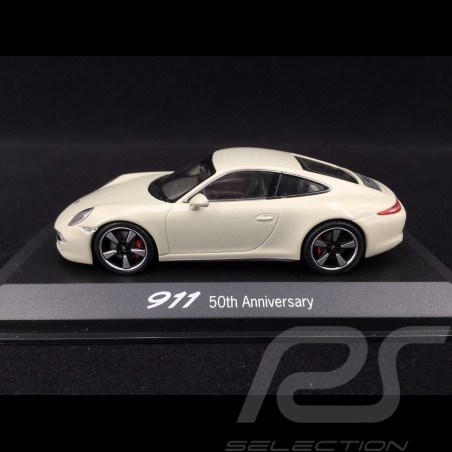 Porsche 911 type typ 991 50ème Anniversaire Anniversary Jahrestag blanc nacre pearl white perlweiß 1/43 Minichamps WAP0200050D