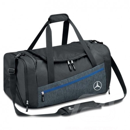 Sac Mercedes bag sport et and ünd weekend 50 litres liters liter polyester noir black schwarz / gris grey grau Mercedes-Benz B66