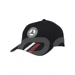 Casquette cap Mercedes Classic Logo Vintage coton cotton baumwolle noire black schwarz / rouge red rot Mercedes-Benz B66043053