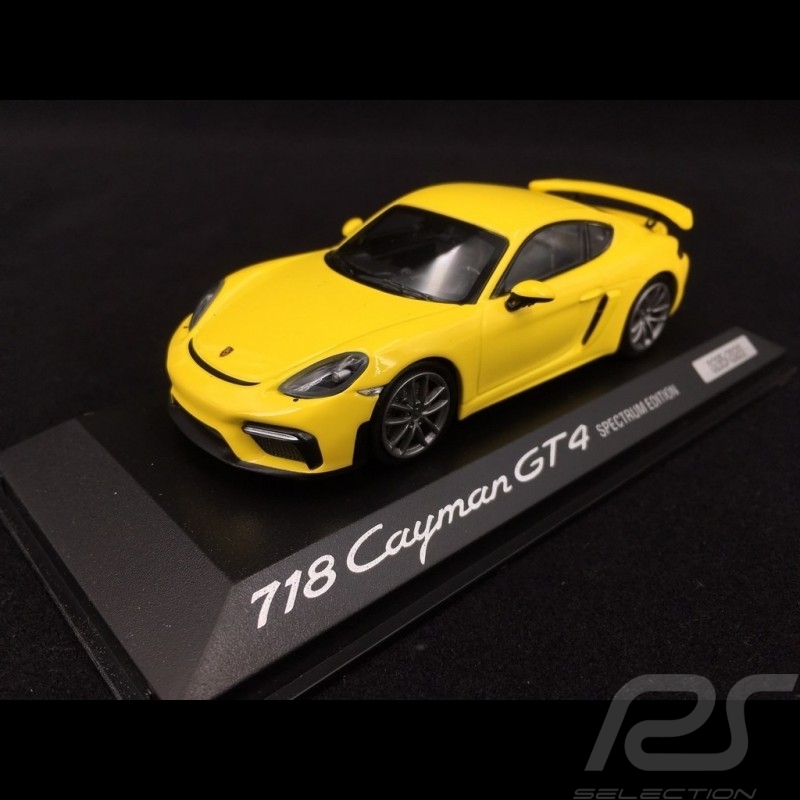 Porsche 718 Cayman GT4 Spectrum Edition Yellow Minichamps 1:43 
