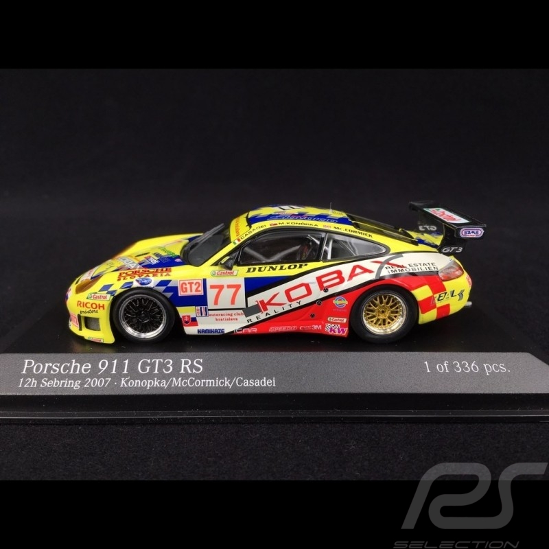 Porsche 911 Typ 996 GT3 RS n° 77 2007 Autoracing Club Bratislava 1/43 Minichamps 400076977