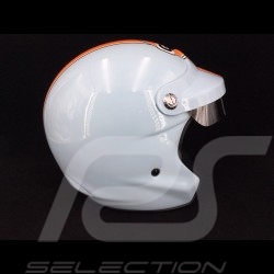 Casque de course vintage trois rayures