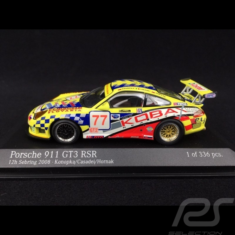 Porsche 911 Typ 996 GT3 RSR n° 77 2008 Autoracing Club Bratislava 1/43 Minichamps 400086977