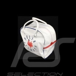 Casque de course vintage trois rayures