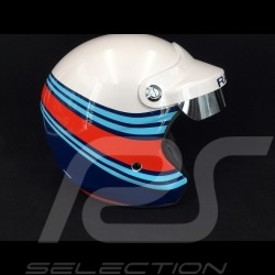 Casque de course vintage trois rayures