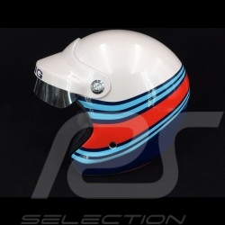 Casque de course vintage trois rayures
