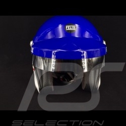 Casque de course vintage trois rayures