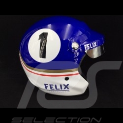 Casque de course vintage trois rayures