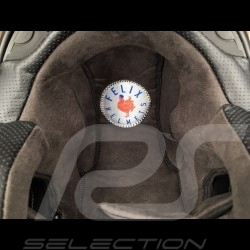 Casque de course vintage trois rayures