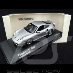 Porsche 911 Turbo type 996 1999 Silver grey metallic 1/43 Minichamps 943069303
