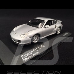 Porsche 911 Turbo type 996 1999 Gris argent métallisé 1/43 Minichamps 943069303