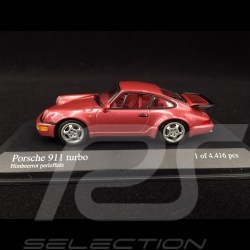 Porsche 911 Typ 964 Turbo 1990 Himbeerrot Perleffekt 1/43 Minichamps 430069108