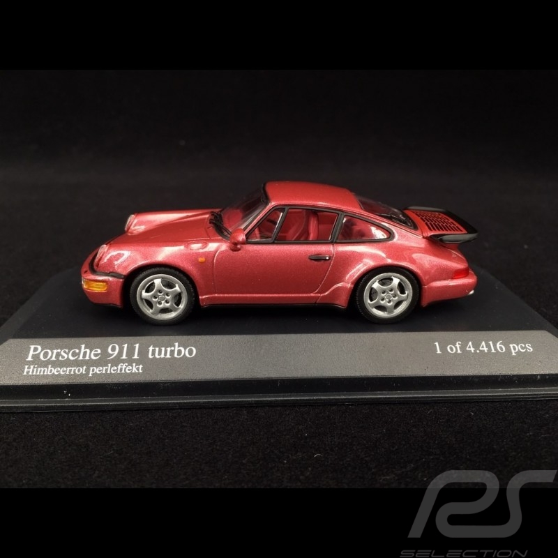 Porsche 911 Type Typ 964 Turbo 1990 Rouge Framboise Raspberry Red Himbeerrot Perleffekt 1/43 Minichamps 430069108